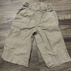 Tea Collection Beige Striped Kids Shorts
